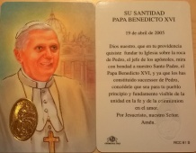Estampa Benedicto XVI